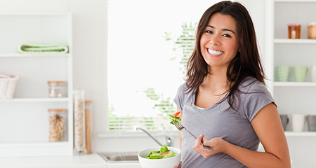 Woman Eating